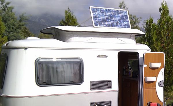 Énergie solaire en caravane.